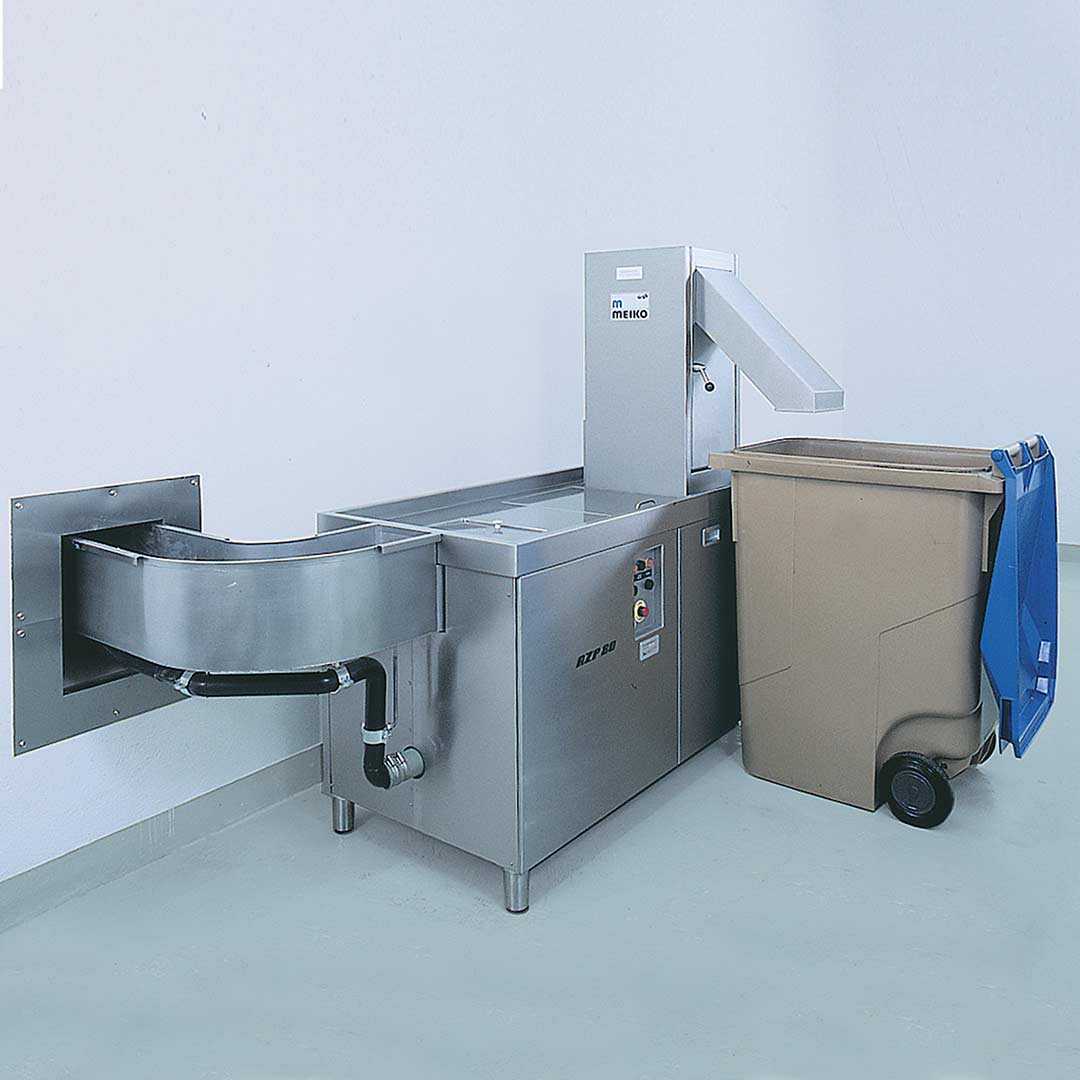 Bioabfall entsorgen MEIKO Disposal of Food waste food Service with AZP