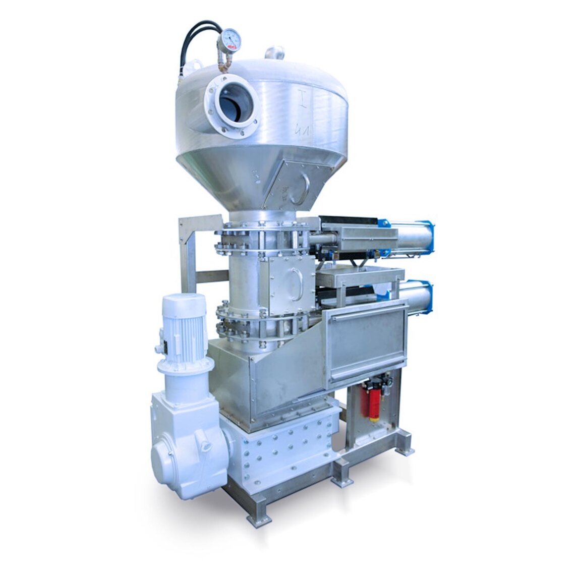 Unit for the extraction of a waste treatment solution