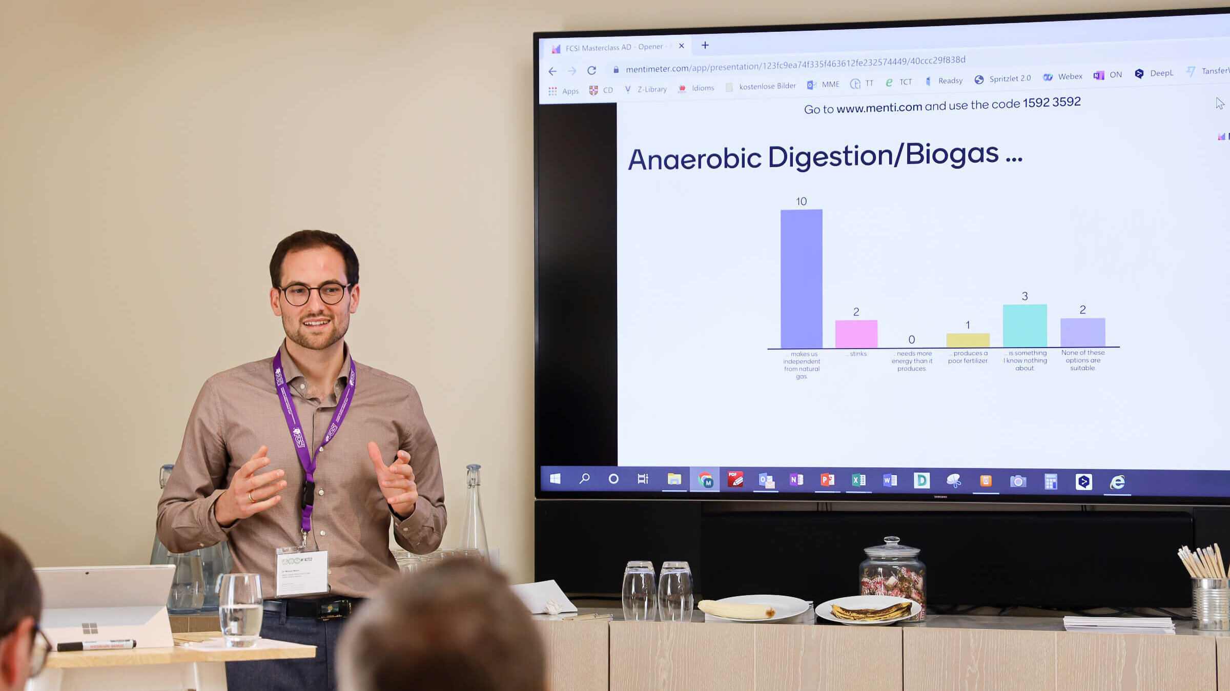 Besonderen Anklang fanden die Ausführungen zu Kleinbiogasanlagen.